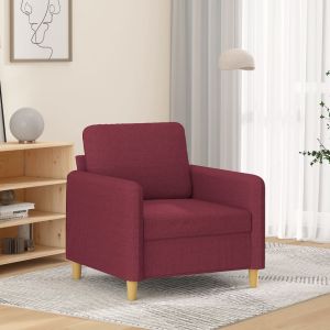 Sillón de tela rojo tinto 60 cm qweo5174