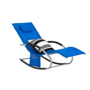Tumbona mecedora con almohada y bolsillo ogs28-kb sobuy