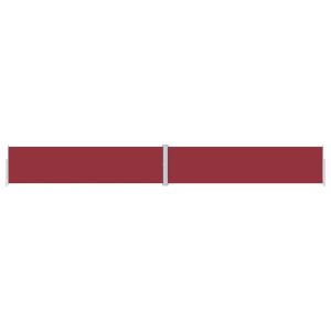 vidaXL toldo lateral retráctil rojo 160x1200 cm