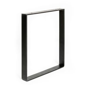 Pie para muebles - rectángulo atornillable - acero - 38,5 cm