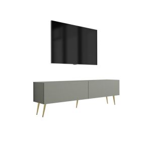 Mueble tv moderno - aloe verde - paneles 16 mm - 140x52x32 cm