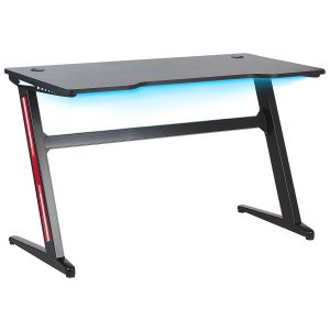 Escritorio gamer darfur 120 cm 60 cm LED rgb negro