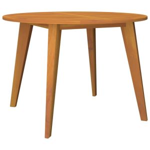 vidaXL mesa de jardín madera maciza de acacia ø110x75 cm