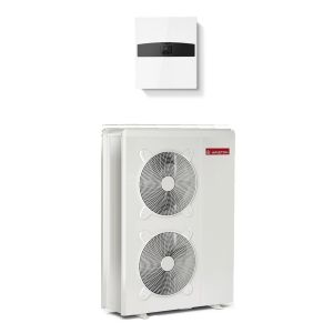 Bomba de calor conectada aire / agua monobloque nimbus plus m con radiador
