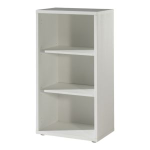 Biblioteca de escritorio con 2 estantes – colección soon – blanco mate