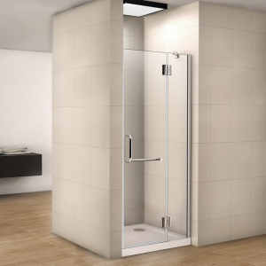 Mampara de ducha frontal abatible,cromado,8mm antical,(880-910)x1900mm