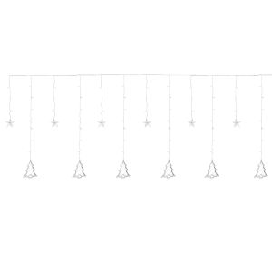 Cortina de luces de navidad 2.2m 138 LEDs blanco cálido ecd germany