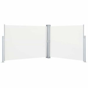 vidaXL toldo lateral retráctil color crema 140x1000 cm