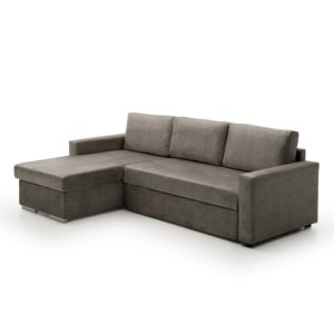 Sofa cama chaise longue isabella low cost gris oscuro izquierda