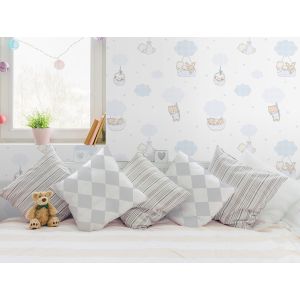Papel pintado globos azul