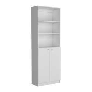 Estanteria recta 2p home con 2 puertas y 3 estantes