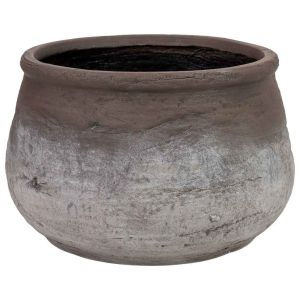 Macetero de fibra de vidrio blanco 45x45x30cm