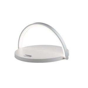 Lámpara sobremesa con cargador inalámbrico y luz LED