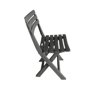 Pack de 2 sillas de plástico plegables komodo antracita