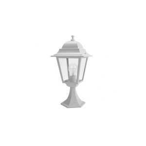 Spica street light 1xe27 aluminium / crystal white