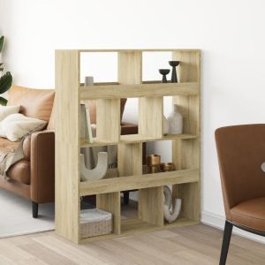 Librerías madera roble sonoma 100x33x125,5 cm