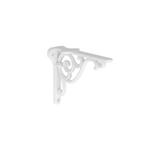 Soportes para estanteria en zamac 150 x 115 mm blanco