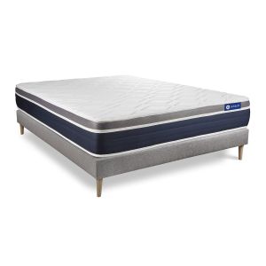 Pack colchón actimemo confort 135x190cm + somier, espuma viscoelástica, 7 z