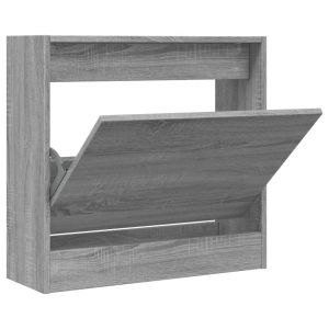 vidaXL zapatero de madera de ingeniería gris sonoma 60x21x57 cm