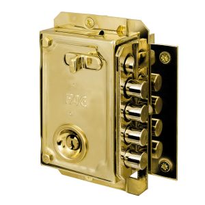 Fac seguridad cerradura s-90 dcha pintada 11001 llave serreta