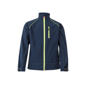 Velilla soft shell bicolor m azul marino/amarillo flúor