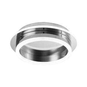 Plafon 30w 3000-4000-6000k elma cromo 7x24x24 cm 2850 lm con memoria de col