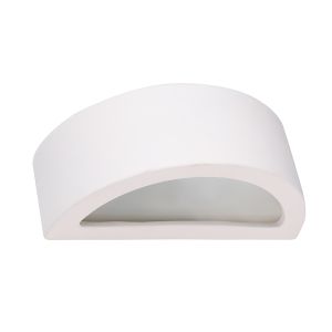 Lámpara de pared atena 1 blanco cerámica 30x15x9cm