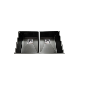 Fregadero de cocina doble seno diseño moderno y funcional