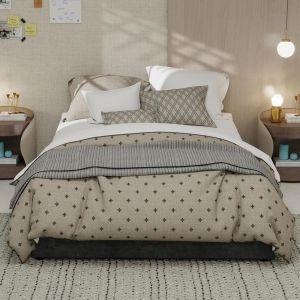 Cama moderna 140x200cm con elevación a gas, gris, estructura sólida