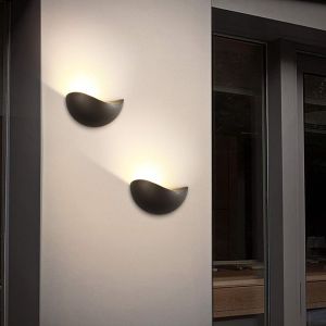Aplique de pared doble 5 w 3000 k negro
