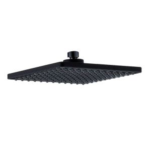 Kibath duchon rociador cuadrado de 20x20 cm acabado negro mate de abs