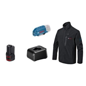 Chaqueta calefactora Bosch professional ghj 12+18v xa talla l con batería 1