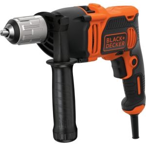 Taladro percutor con cable - 850w - black+decker - beh850-qs - con 6 brocas