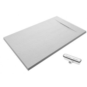 Plato de ducha 80x140 nilo gris claro ral 7035