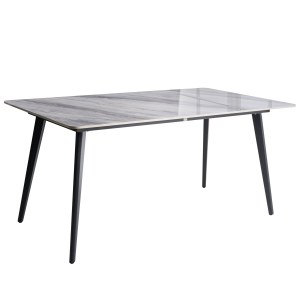 Mesa de jardín rodallo 160 cm 90 cm piedra mármol gris