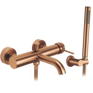 Rea grifo de bañera lungo grip brush copper, 25x19x4 cm