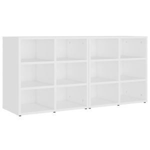 vidaXL muebles zapatero 2 unidades blanco 52,5x30x50 cm
