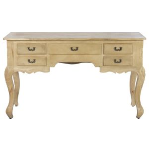 Escritorio madera maciza 133x68x75 decape natural