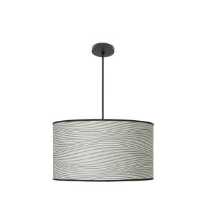 CoLGante moda 3xE27 negro/surco gris regx50x50cm c/difusor