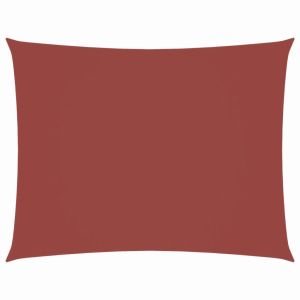 vidaXL toldo de vela rectangular tela oxford terracota 2x3,5 m