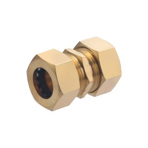 Conector recto con junta mixta igual ø18, enlace de 1 pieza