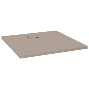 vidaXL plato de ducha smc marrón 90x90 cm
