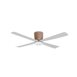Ventilador de techo con luz LED napur silencioso marrón y blanco ø122