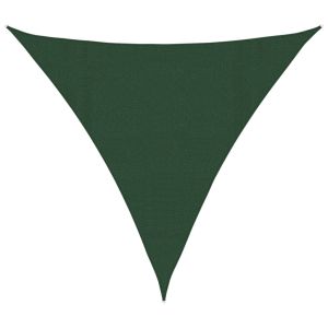 vidaXL toldo de vela verde oscuro hdpe 160 g/m² 4,5x4,5x4,5 m