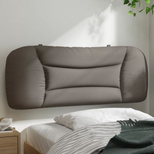 Cabecero de cama acolchado tela gris taupé 100 cm eerf9100