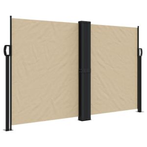 vidaXL toldo lateral retráctil beige 140x600 cm