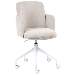 Silla de oficina dryden pana beige claro