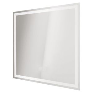 Espejo luminoso laura - ángulo rectangulare canto esmerilado - 60x60 cm
