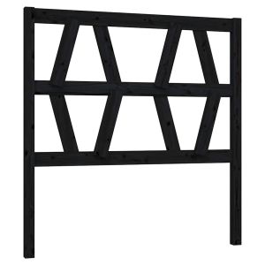 vidaXL cabecero de cama madera maciza de pino negro 81x4x100 cm