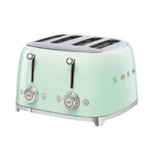 Tostadora smeg 4 rebanadas años 50 - 2000w verde tsf03pgeu